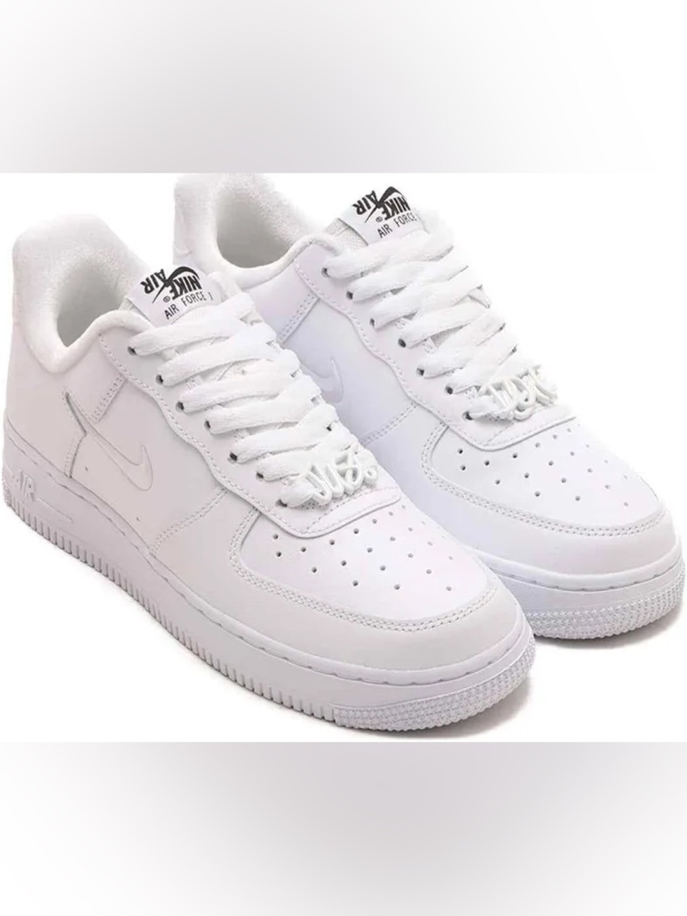 New Nike Air Force 1 '07 White Black - Just Do It Charms Sneakers